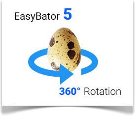easy bator 5 360 degrees egg rotate